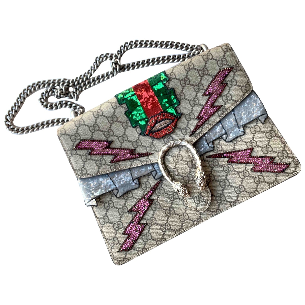 Gucci dionysus beige cloth handbag