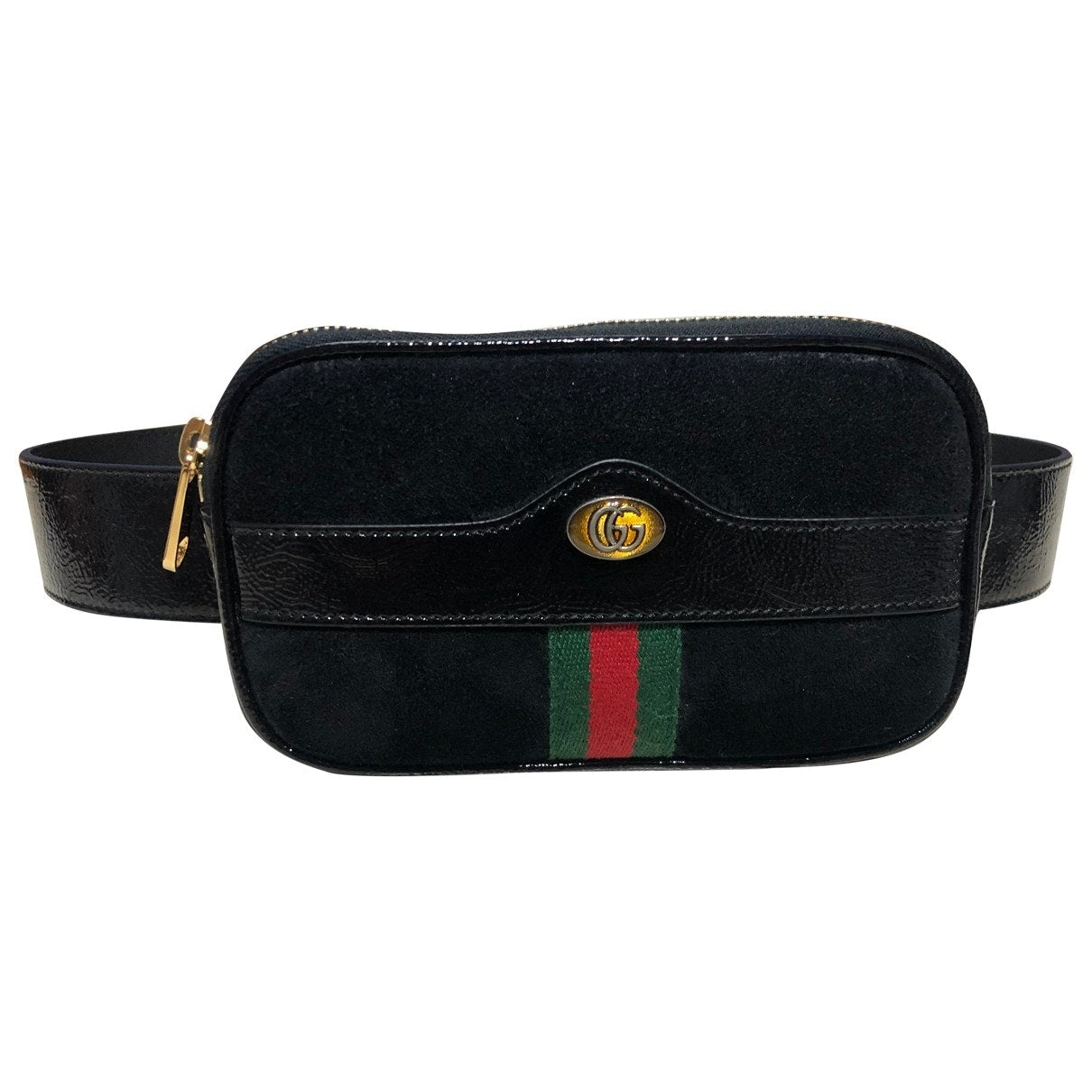 Gucci ophidia black suede clutch bag