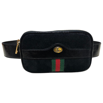Gucci ophidia black suede clutch bag