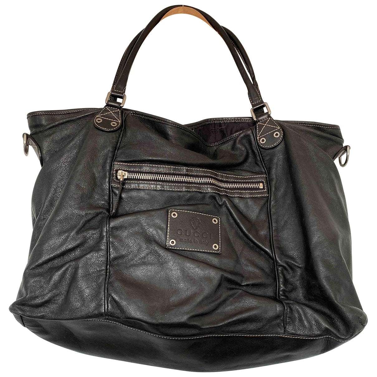 Gucci black leather bag