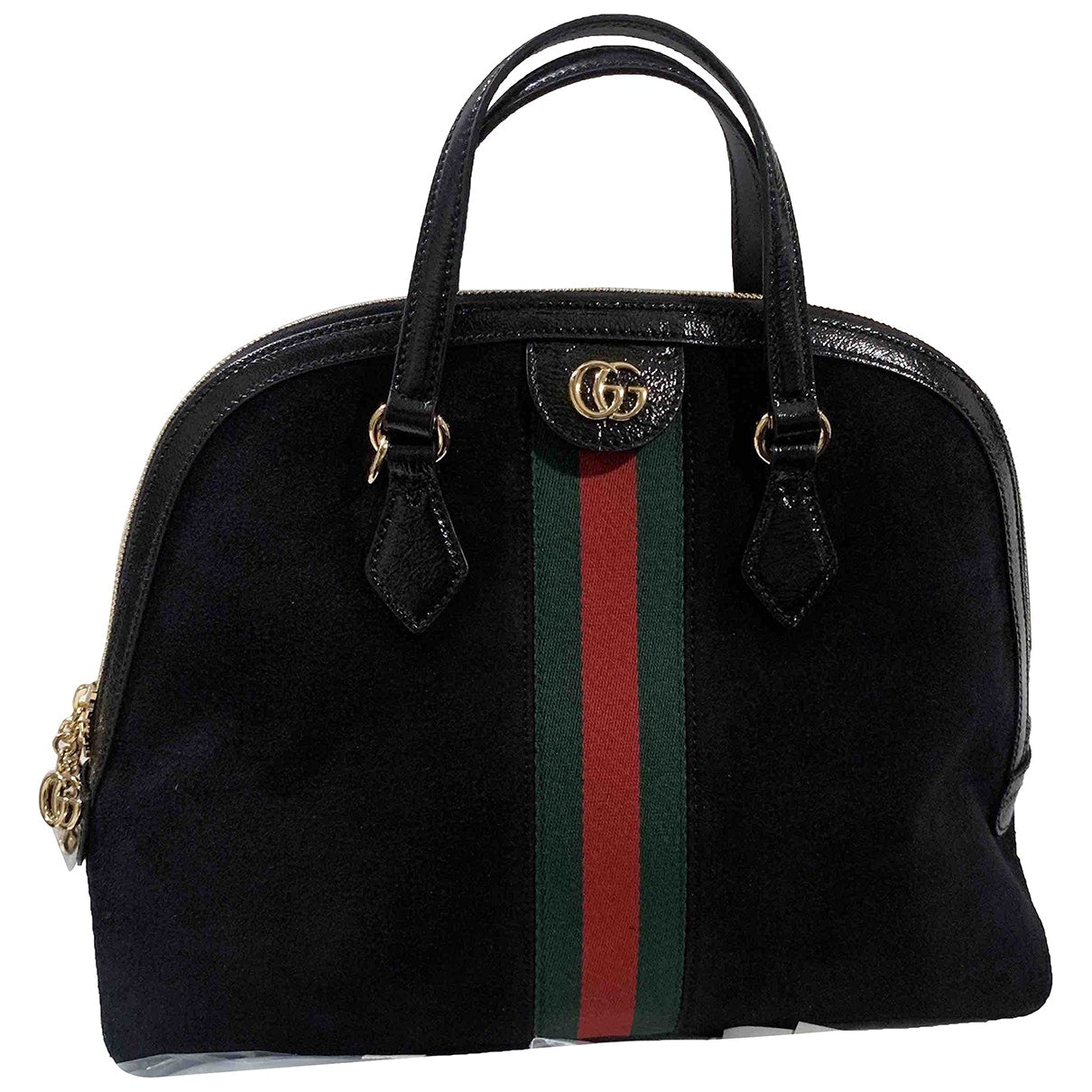 Gucci ophidia black suede handbag