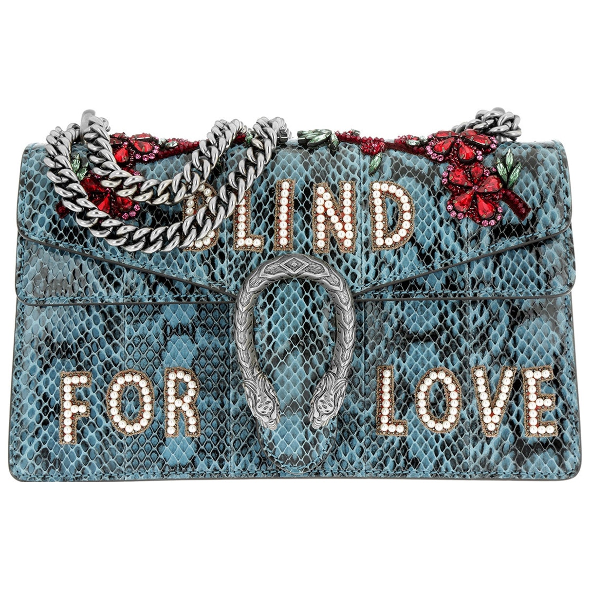 Gucci dionysus blue python handbag