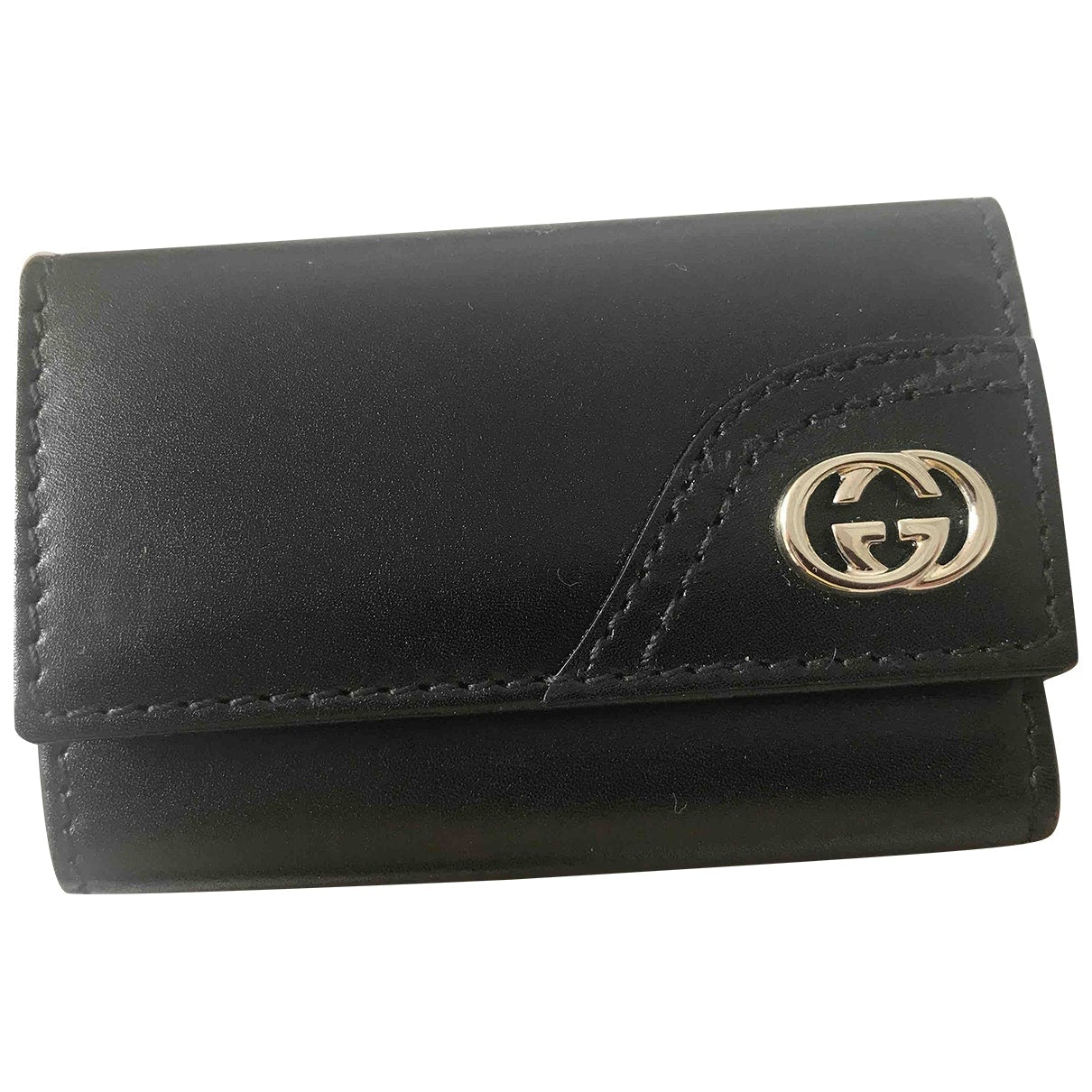 Gucci black leather case