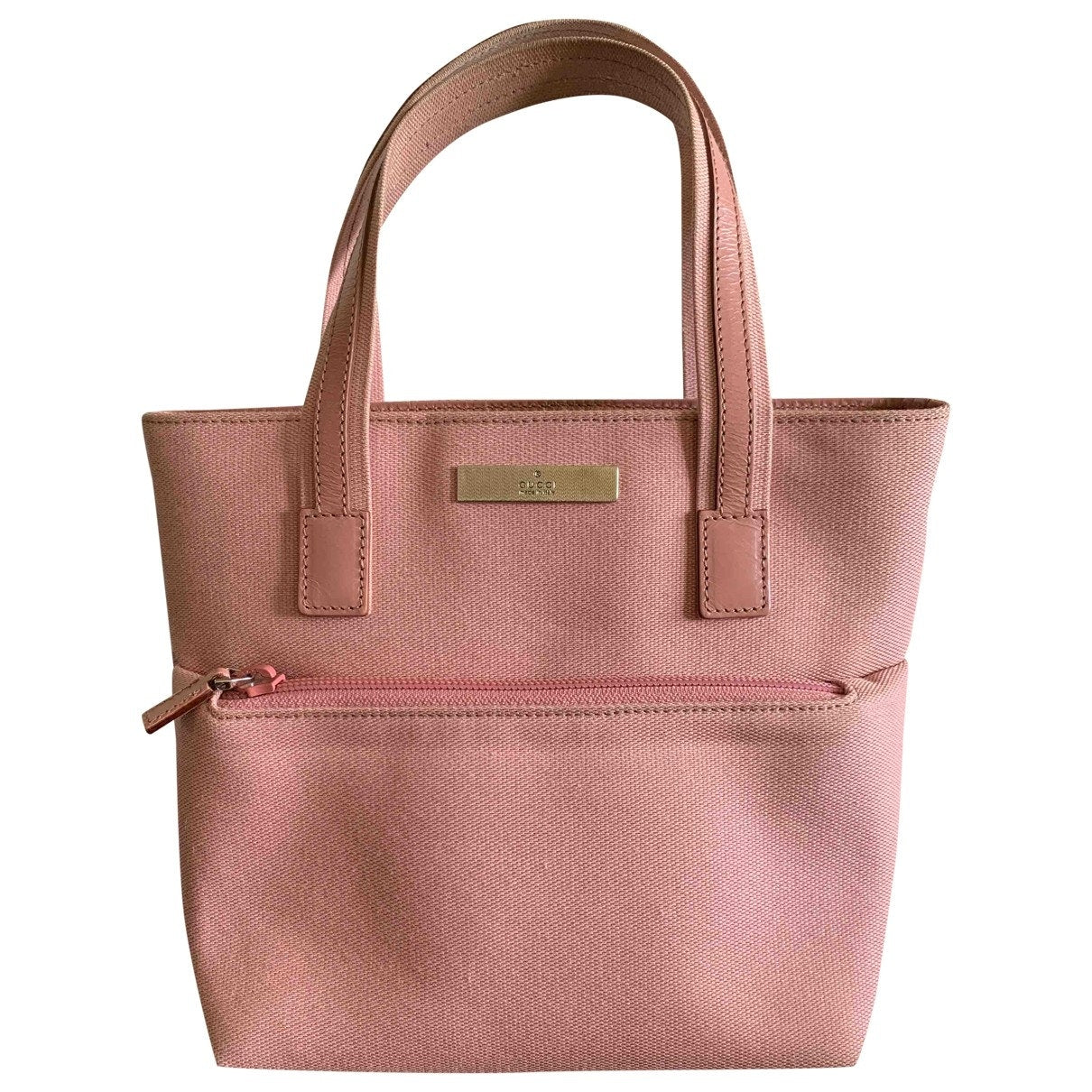 Gucci pink cotton handbag