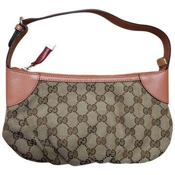 Gucci beige cloth clutch bag