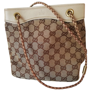 Gucci beige cloth handbag