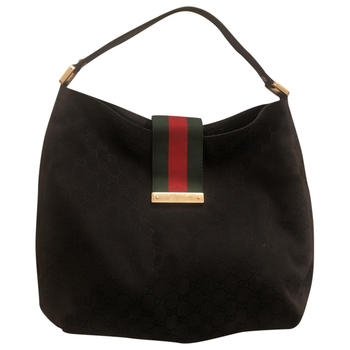 Gucci black cloth handbag