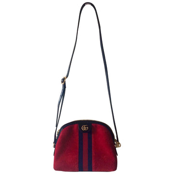 Gucci ophidia red suede handbag