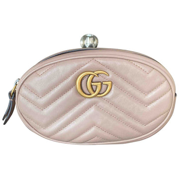 Gucci marmont beige leather handbag