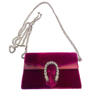 Gucci dionysus pink velvet handbag