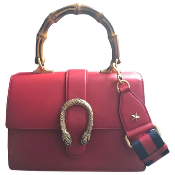 Gucci dionysus red leather handbag