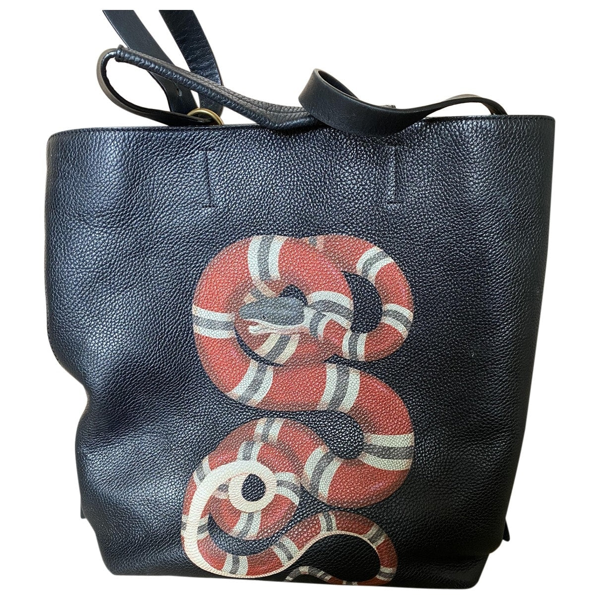 Gucci black leather bag