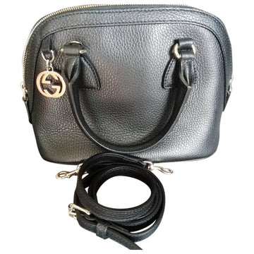 Gucci dôme black leather handbag