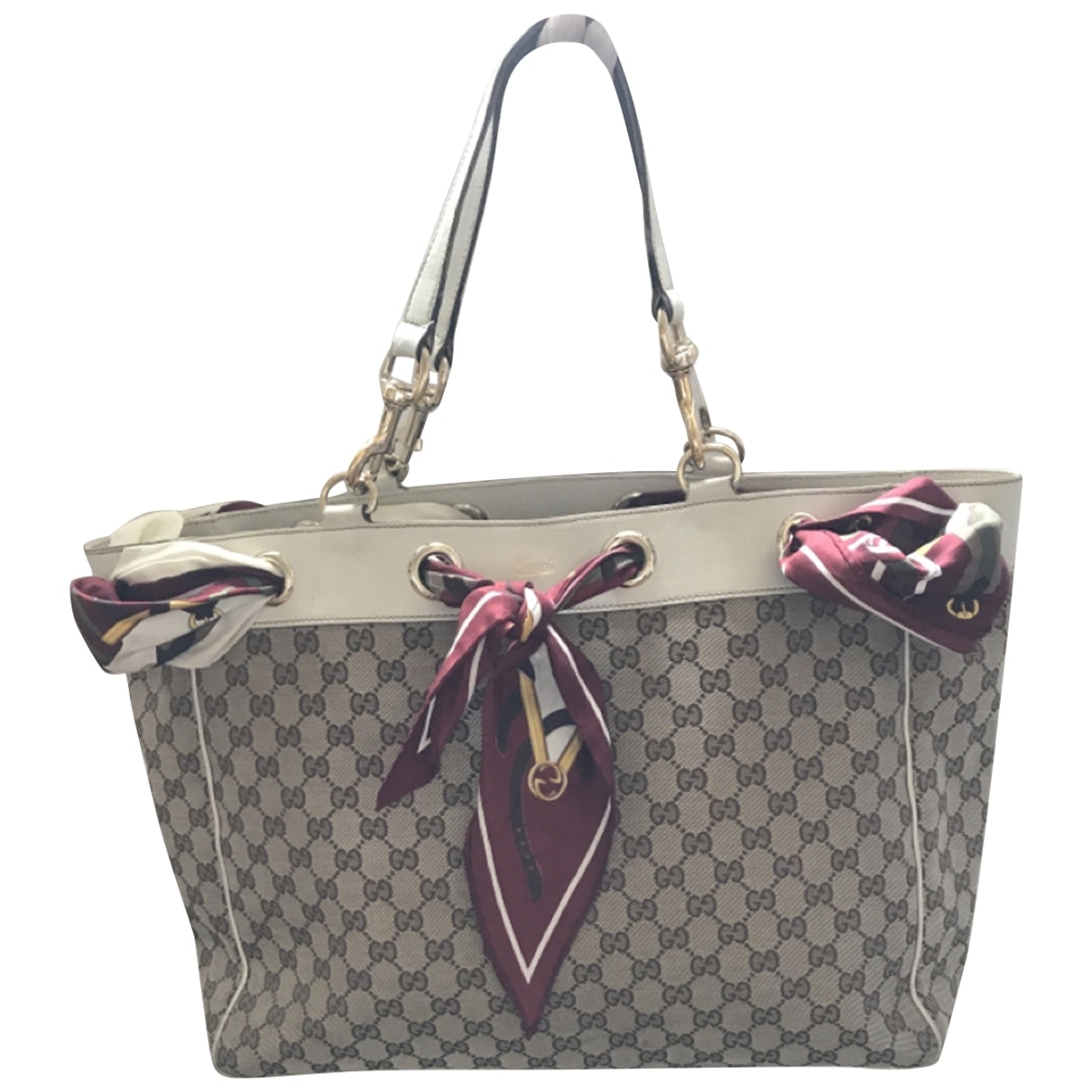 Gucci beige cloth handbag