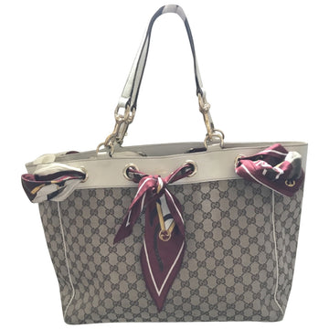 Gucci beige cloth handbag