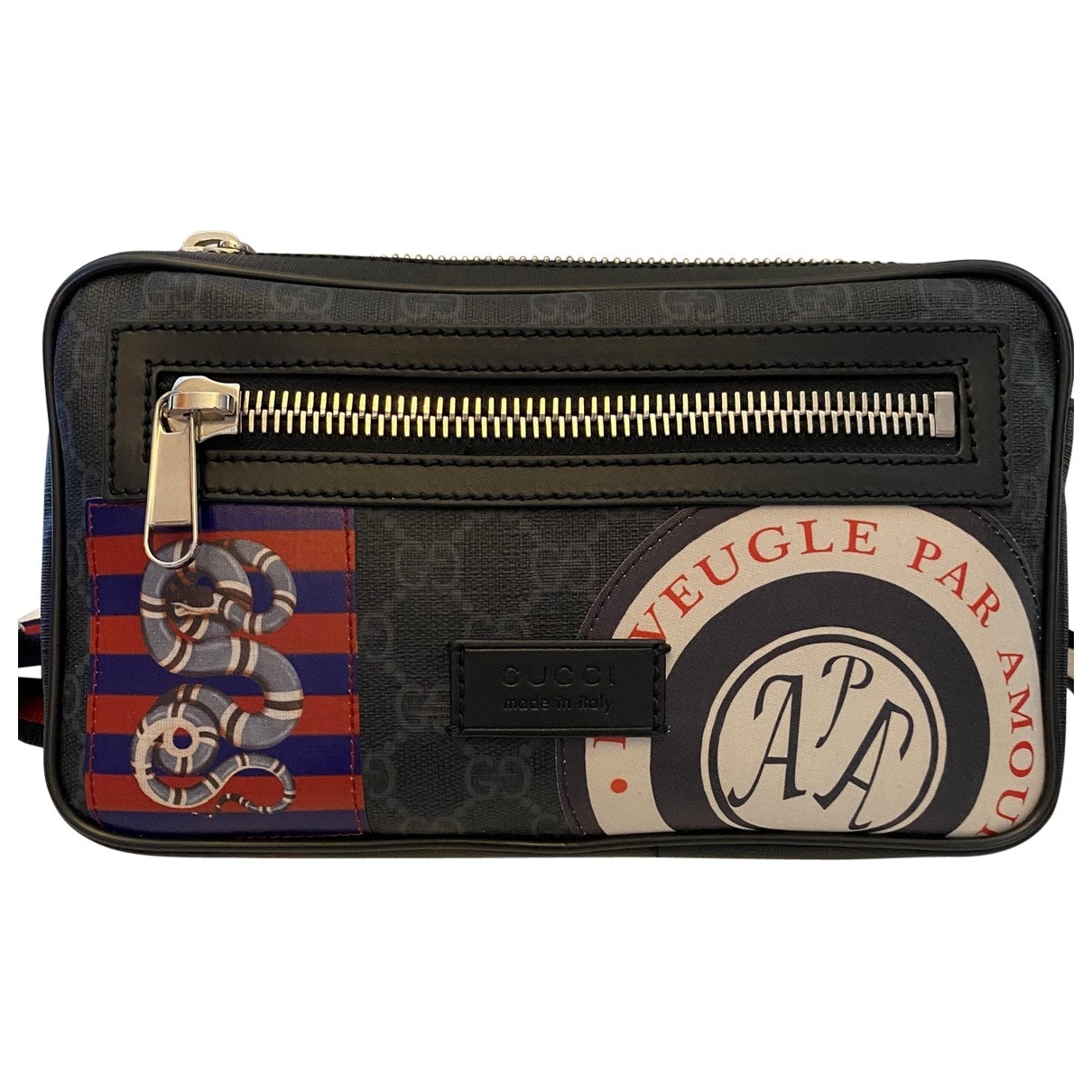 Gucci black leather bag