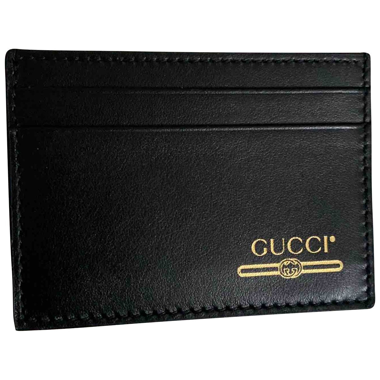 Gucci black leather case