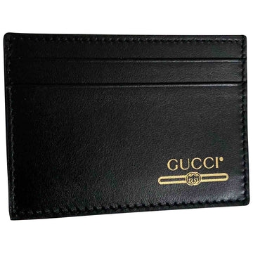 Gucci black leather case