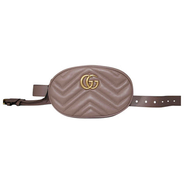 Gucci marmont beige leather handbag