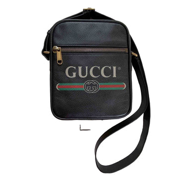 Gucci black leather bag