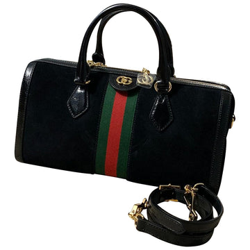 Gucci ophidia black suede handbag
