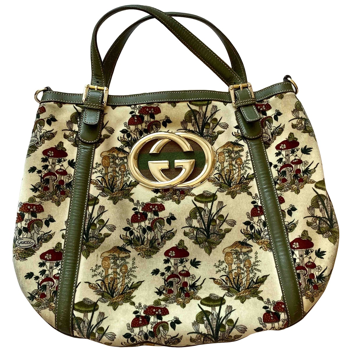 Gucci green velvet handbag