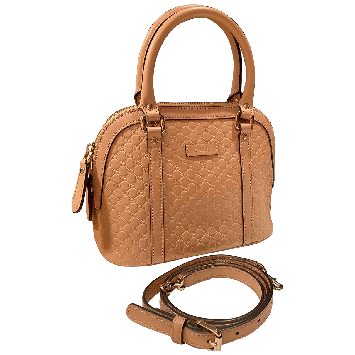 Gucci dôme pink fur handbag