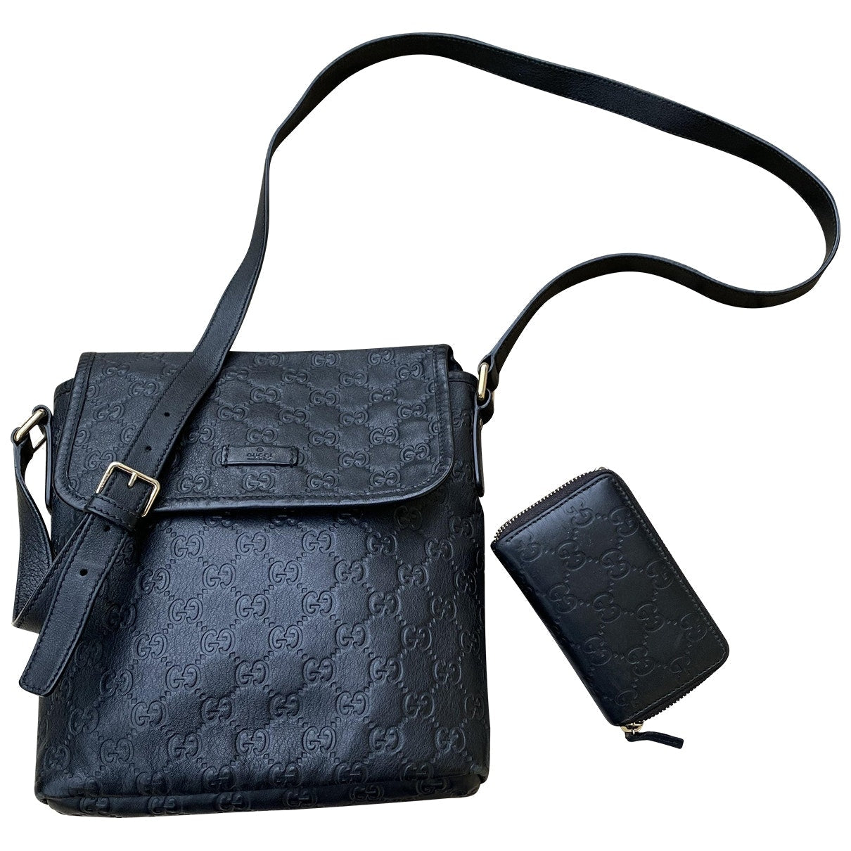 Gucci black leather bag