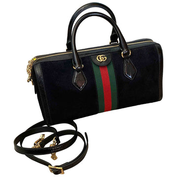 Gucci ophidia black suede handbag