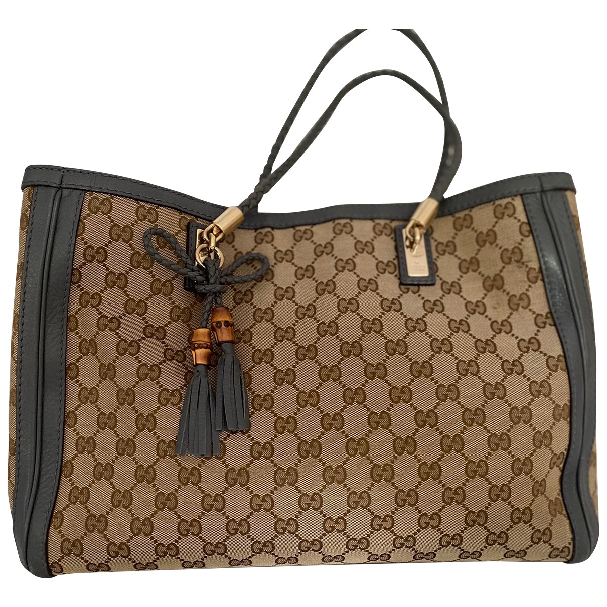 Gucci beige cotton handbag