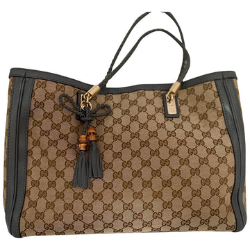 Gucci beige cotton handbag