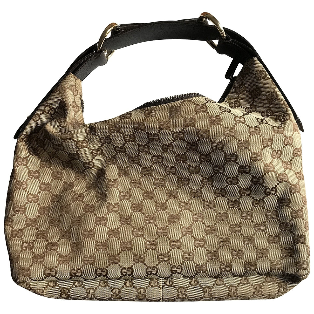 Gucci hobo beige cloth handbag