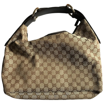 Gucci hobo beige cloth handbag