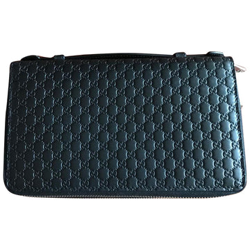 Gucci black leather case