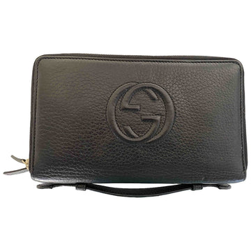 Gucci black leather case