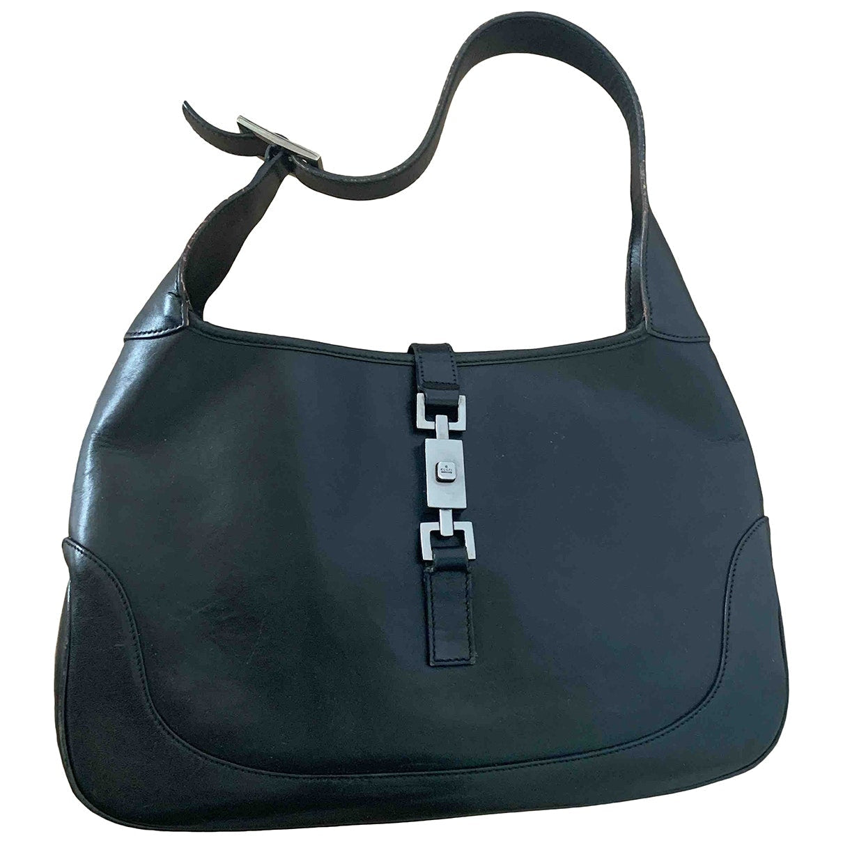 Gucci jackie vintage  black leather handbag
