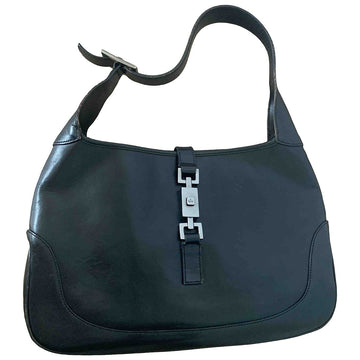 Gucci jackie vintage  black leather handbag