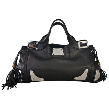 Gucci indy black leather handbag