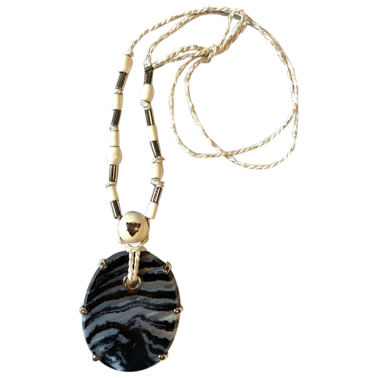 Gucci blue cloth long necklaces