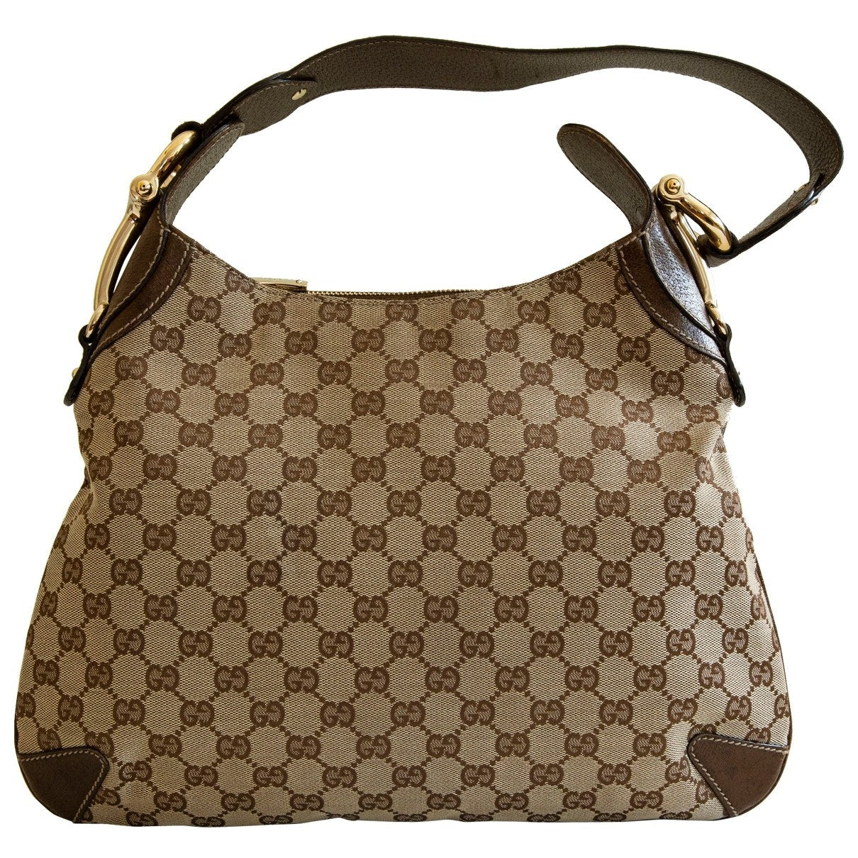 Gucci hobo beige cloth handbag