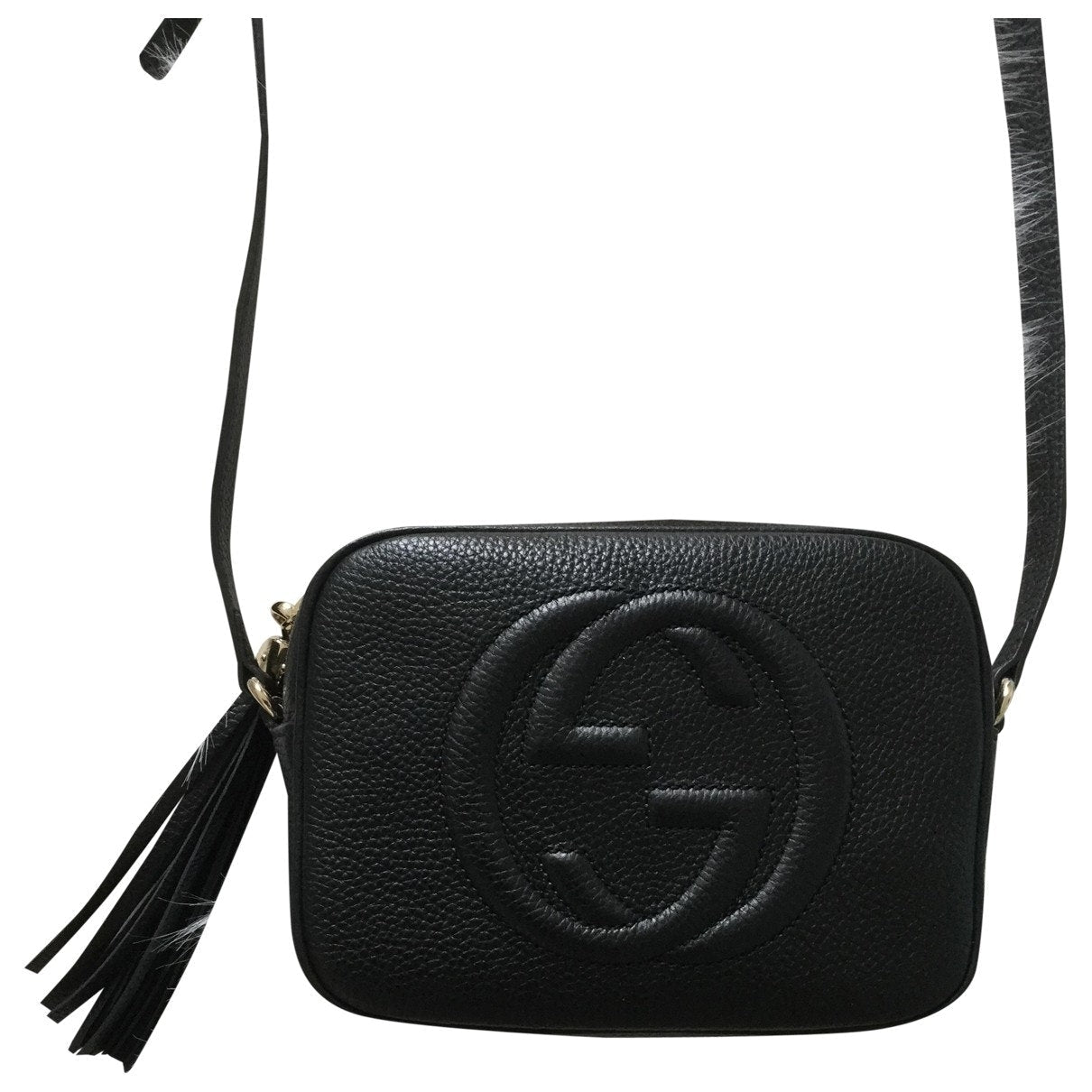Gucci soho black leather handbag