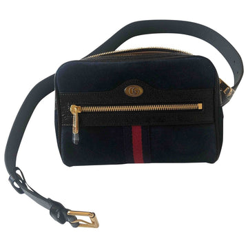 Gucci ophidia navy velvet clutch bag