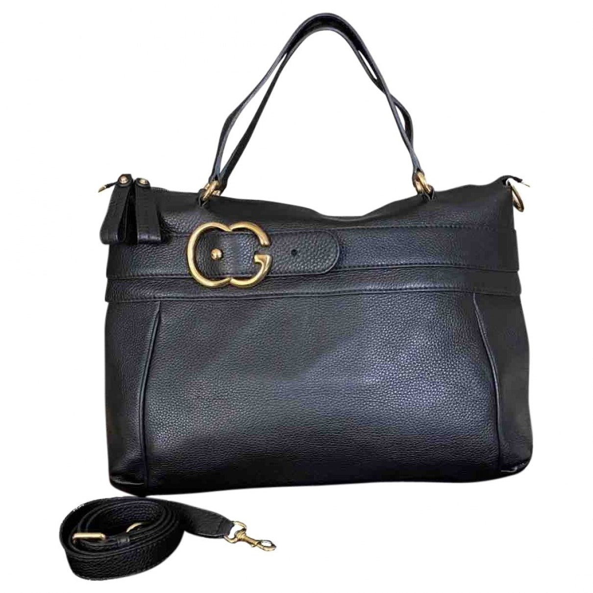 Gucci black leather handbag