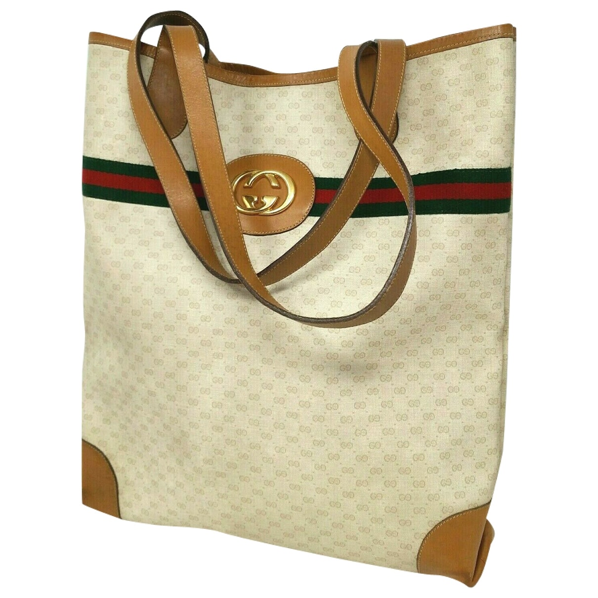 Gucci ophidia beige cloth handbag