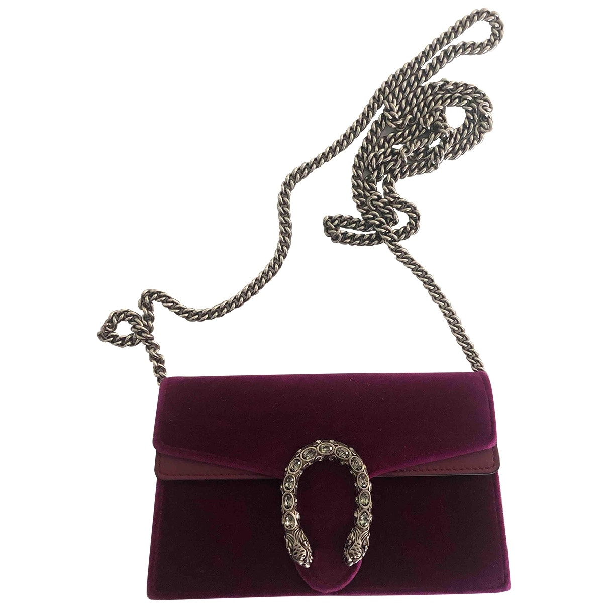 Gucci dionysus purple velvet handbag
