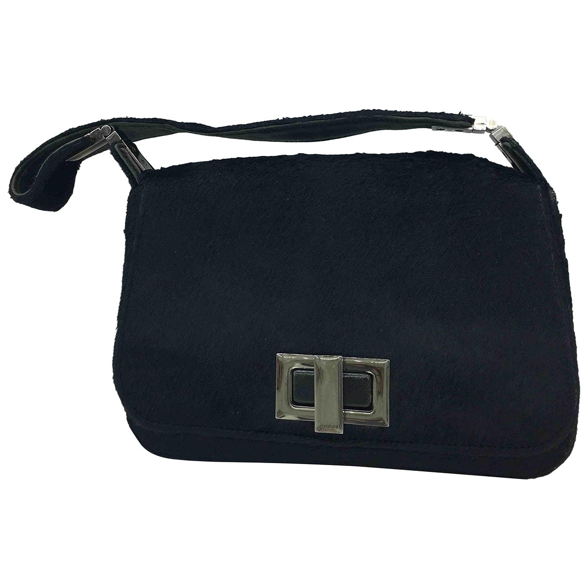 Gucci black pony-style calfskin handbag