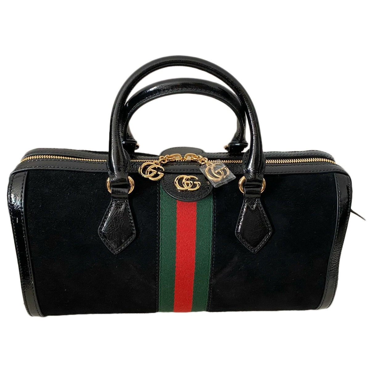 Gucci ophidia black suede handbag