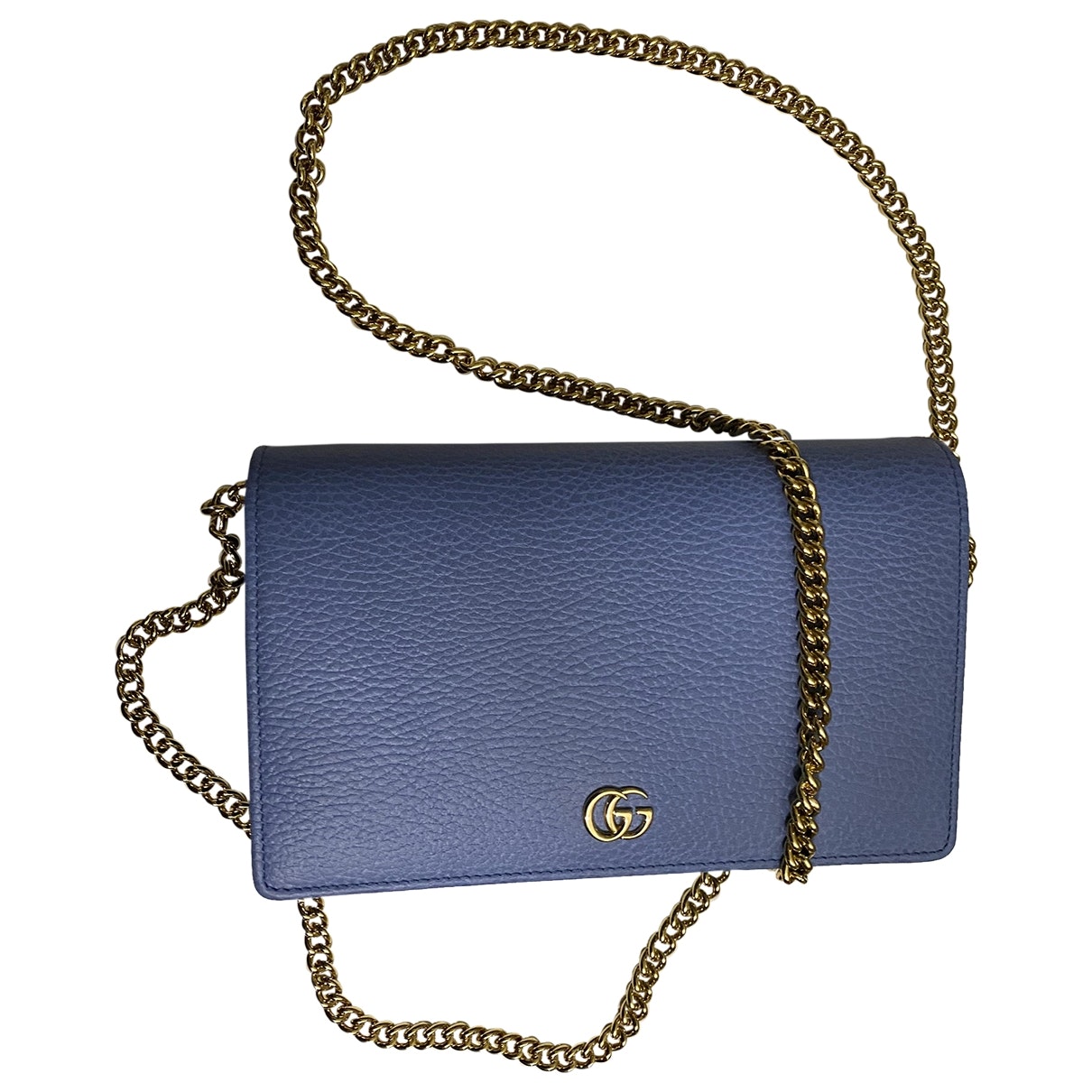 Gucci blue leather handbag