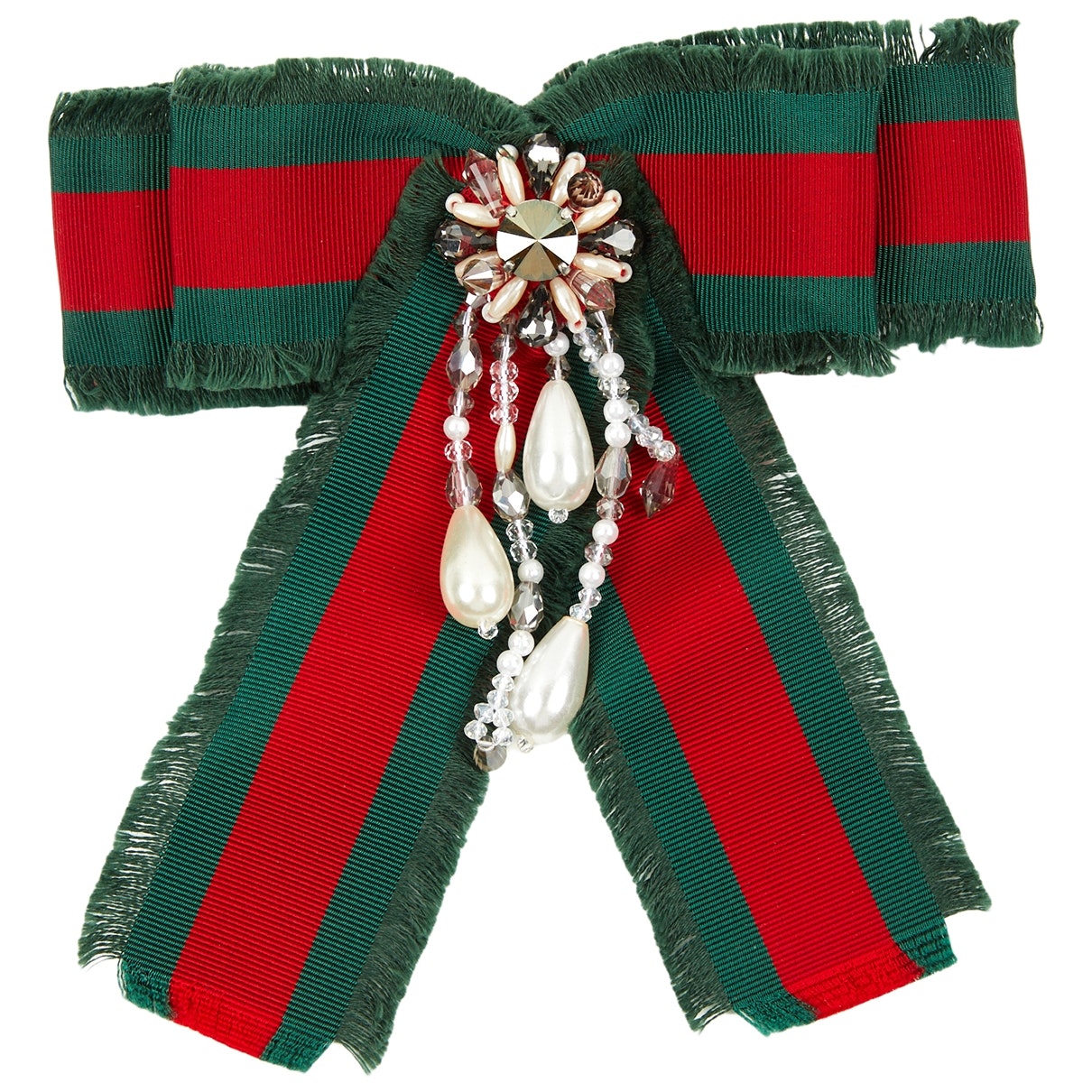 Gucci green cloth pins & brooches
