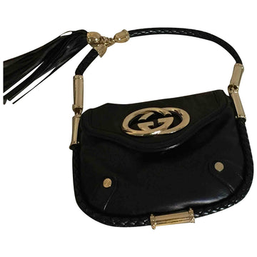 Gucci black leather handbag
